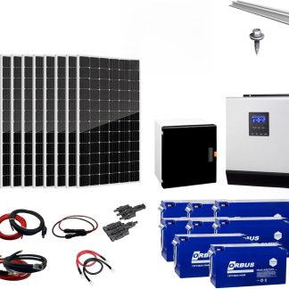 12 Kw 12000 Watt Güneş Enerjisi Hazır Solar Paket Sistem